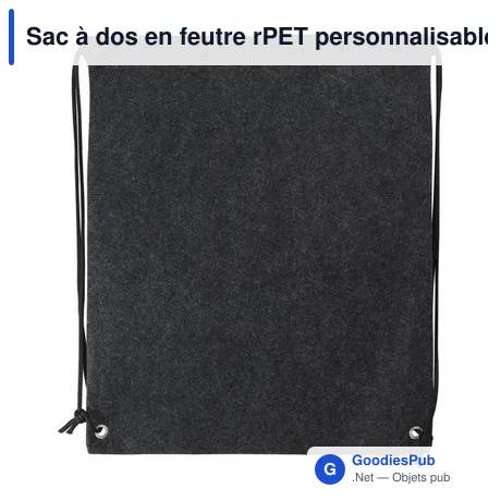 Sac à dos en feutre rPET personnalisable avec logo - Maya