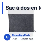 Sac à dos en feutre rPET personnalisable avec logo - Maya - Miniature 4