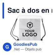Sac à dos en non-tissé 80 g/m² Santino - Miniature 4