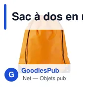 Sac à dos personnalisable en non-tissé avec logo - Nathalie - Miniature 4