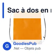 Sac à dos personnalisable en non-tissé avec logo - Nathalie - Miniature 6