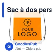 Sac à dos personnalisable en non-tissé avec logo - Nathalie - Miniature 9