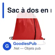 Sac à dos en non-tissé Nico - Miniature 1