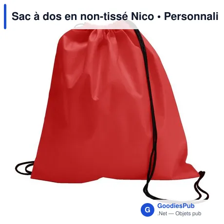 Sac à dos en non-tissé Nico