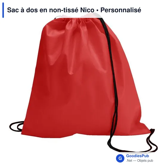 Sac à dos en non-tissé Nico - Image 11