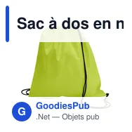 Sac à dos en non-tissé Nico - Miniature 12