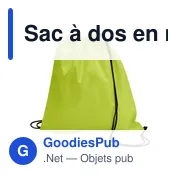 Sac à dos en non-tissé Nico - Miniature 4