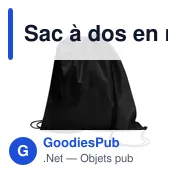 Sac à dos en non-tissé Nico - Miniature 8