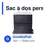 Sac à dos personnalisable en polycanvas avec logo - Seth - Miniature 1