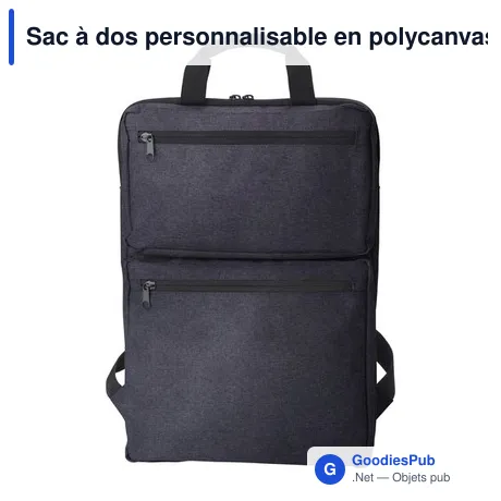 Sac à dos personnalisable en polycanvas avec logo - Seth