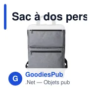 Sac à dos personnalisable en polycanvas avec logo - Seth - Miniature 7