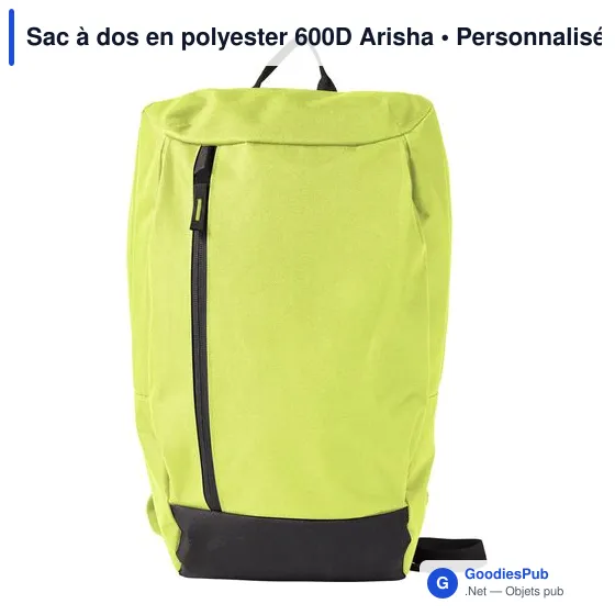 Sac à dos personnalisable en polyester 600D avec logo - Arisha - Image 2