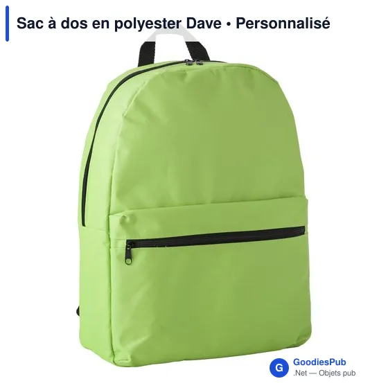 Sac à dos en polyester Dave - Image 3