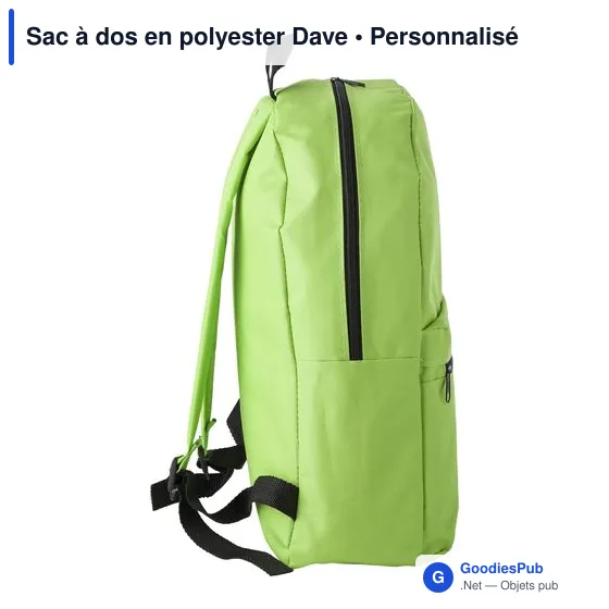 Sac à dos en polyester Dave - Image 4