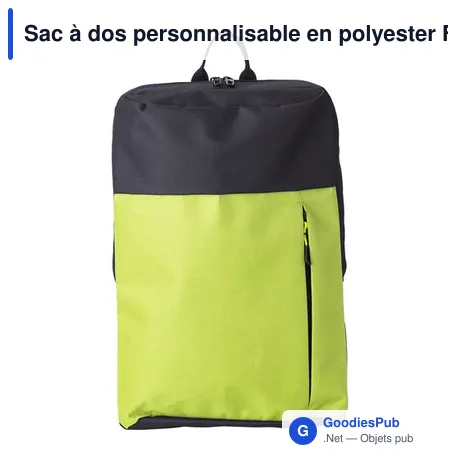 Sac à dos personnalisable en polyester Freya avec logo