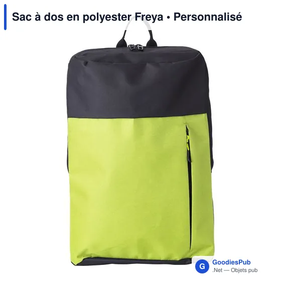 Sac à dos personnalisable en polyester Freya avec logo - Image 5