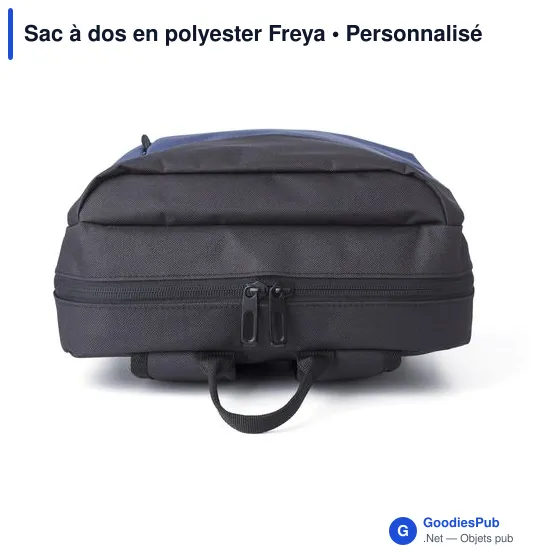 Sac à dos personnalisable en polyester Freya avec logo - Image 6