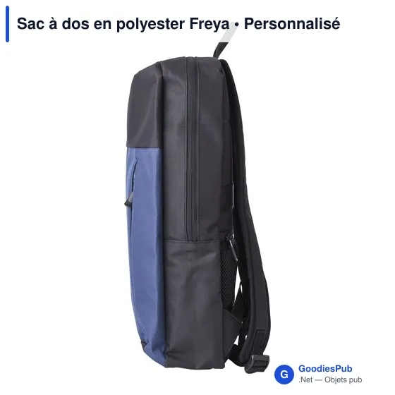 Sac à dos personnalisable en polyester Freya avec logo - Image 7
