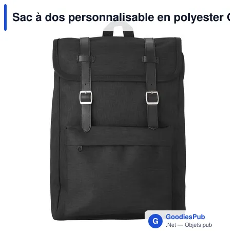 Sac à dos personnalisable en polyester Genevieve avec logo