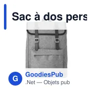 Sac à dos personnalisable en polyester Genevieve avec logo - Miniature 12