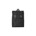 Variante noir - Sac à dos personnalisable en polyester Genevieve avec logo
