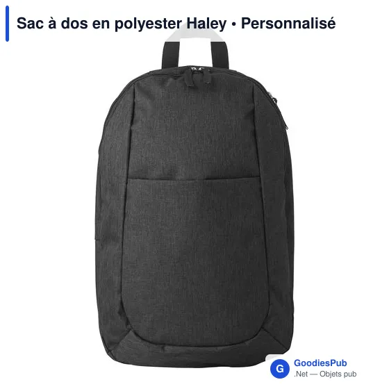 Sac à dos personnalisable en polyester avec logo - Haley - Image 5