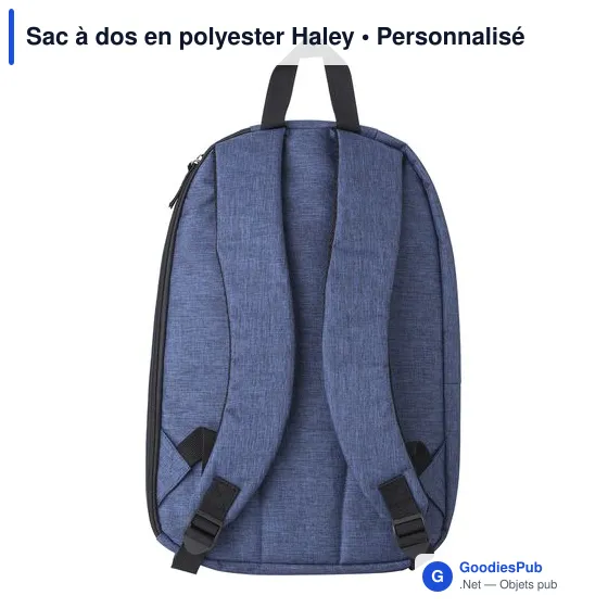 Sac à dos personnalisable en polyester avec logo - Haley - Image 7