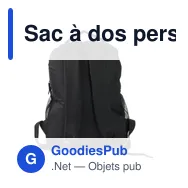 Sac à dos personnalisable en polyester avec logo - Harry - Miniature 1