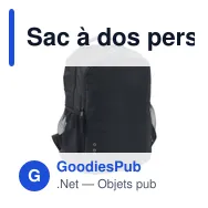 Sac à dos personnalisable en polyester avec logo - Harry - Miniature 2