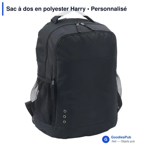 Sac à dos personnalisable en polyester avec logo - Harry - Image 2
