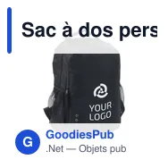 Sac à dos personnalisable en polyester avec logo - Harry - Miniature 3