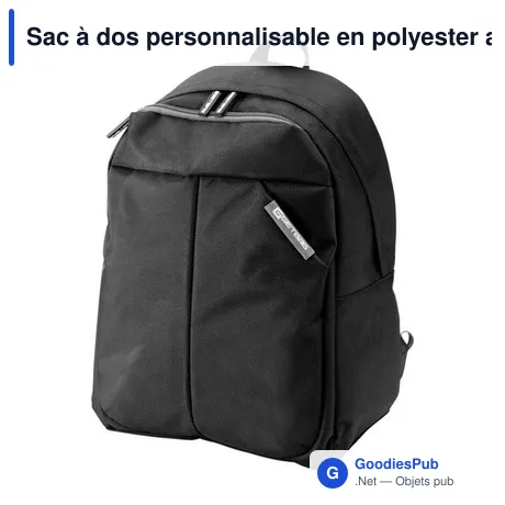 Sac à dos personnalisable en polyester avec logo - Kasimir