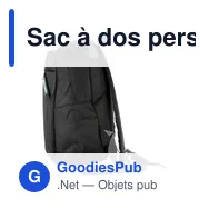 Sac à dos personnalisable en polyester avec logo - Kasimir - Miniature 3