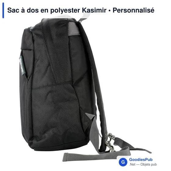 Sac à dos personnalisable en polyester avec logo - Kasimir - Image 3