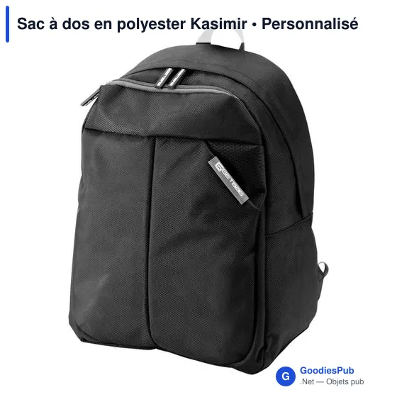 Sac à dos personnalisable en polyester avec logo - Kasimir - Image 4