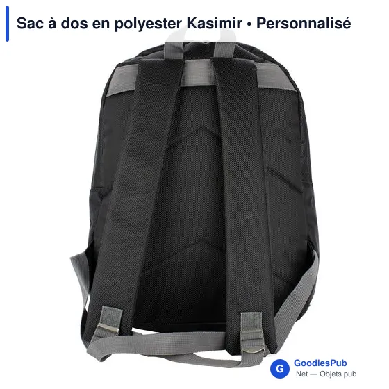 Sac à dos personnalisable en polyester avec logo - Kasimir - Image 5