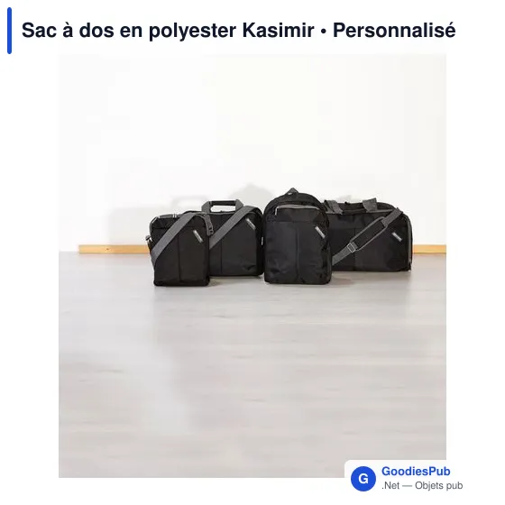 Sac à dos personnalisable en polyester avec logo - Kasimir - Image 6