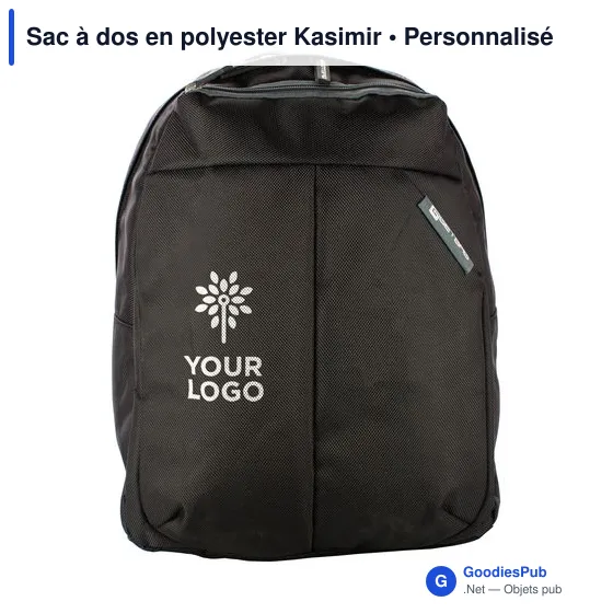Sac à dos personnalisable en polyester avec logo - Kasimir - Image 7