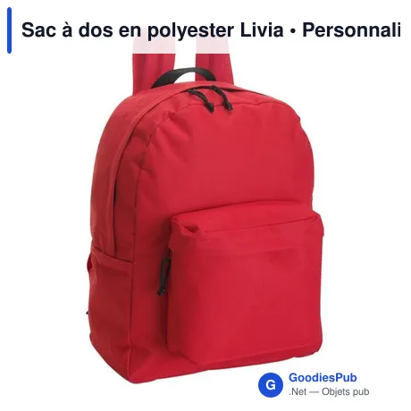 Sac à dos en polyester Livia