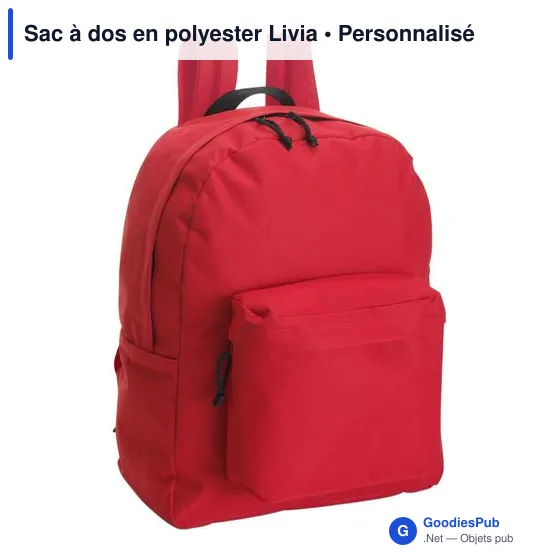 Sac à dos en polyester Livia - Image 1