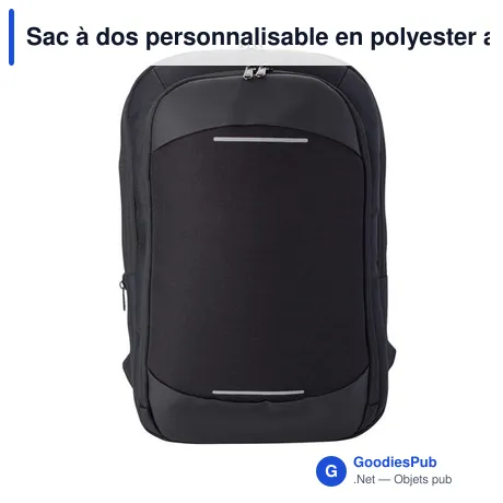 Sac à dos personnalisable en polyester avec logo - Paul
