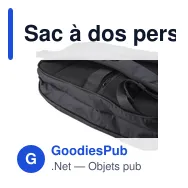 Sac à dos personnalisable en polyester avec logo - Paul - Miniature 2