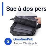 Sac à dos personnalisable en polyester avec logo - Paul - Miniature 4