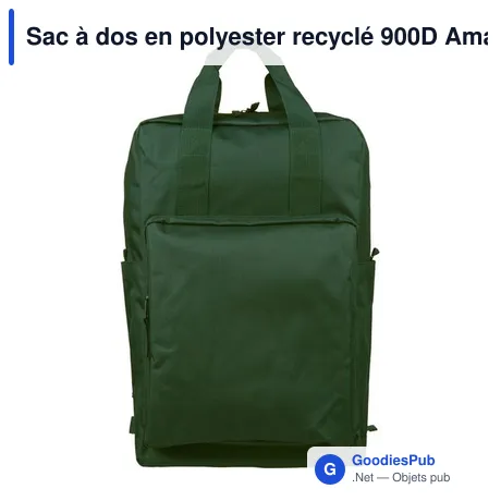 Sac à dos en polyester recyclé 900D Amalia