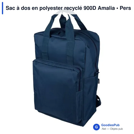Sac à dos en polyester recyclé 900D Amalia - Image 2