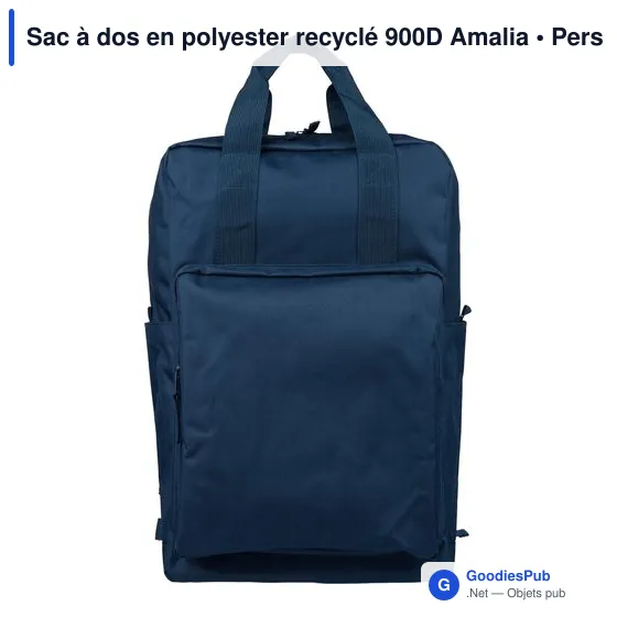 Sac à dos en polyester recyclé 900D Amalia - Image 18