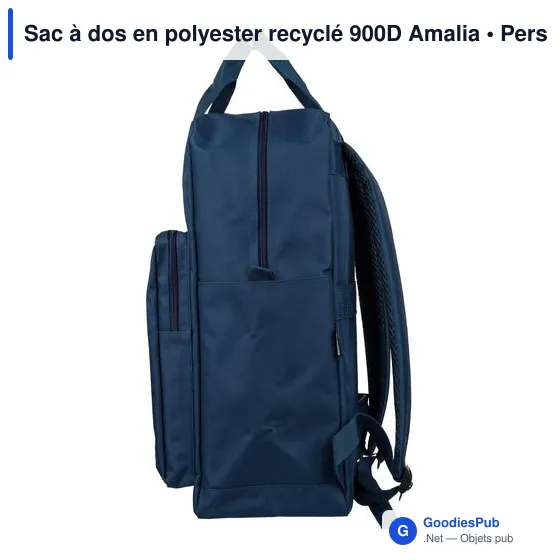 Sac à dos en polyester recyclé 900D Amalia - Image 4