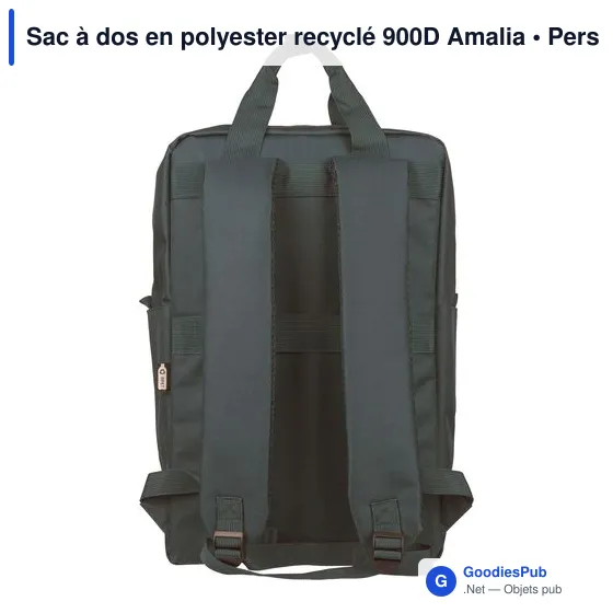 Sac à dos en polyester recyclé 900D Amalia - Image 5