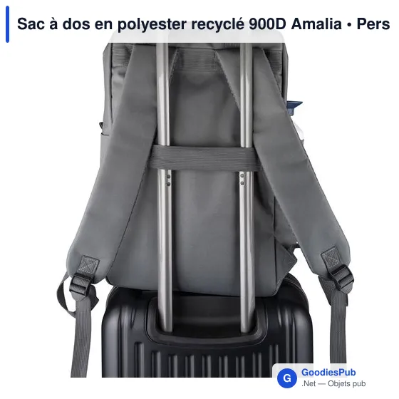 Sac à dos en polyester recyclé 900D Amalia - Image 41
