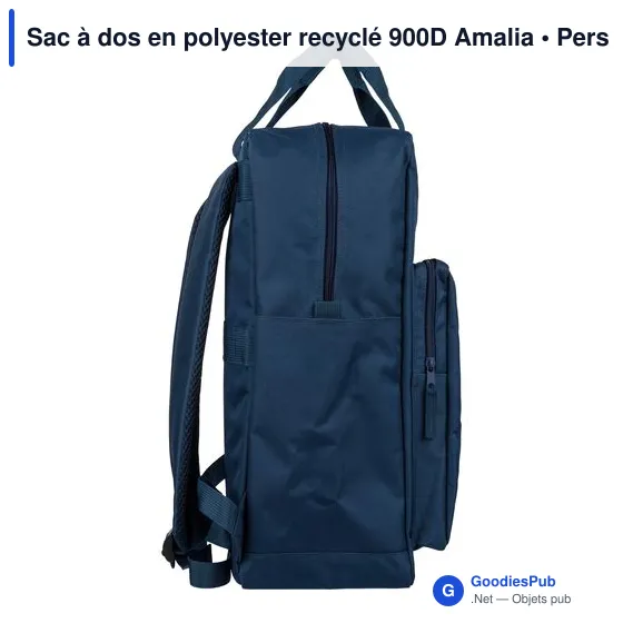 Sac à dos en polyester recyclé 900D Amalia - Image 6
